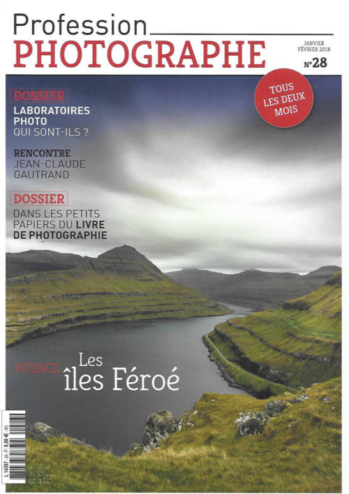 Prof Photog couv jan-fev2018 Num28 Couverture du magazine Profession Photographe janvier - février 2018